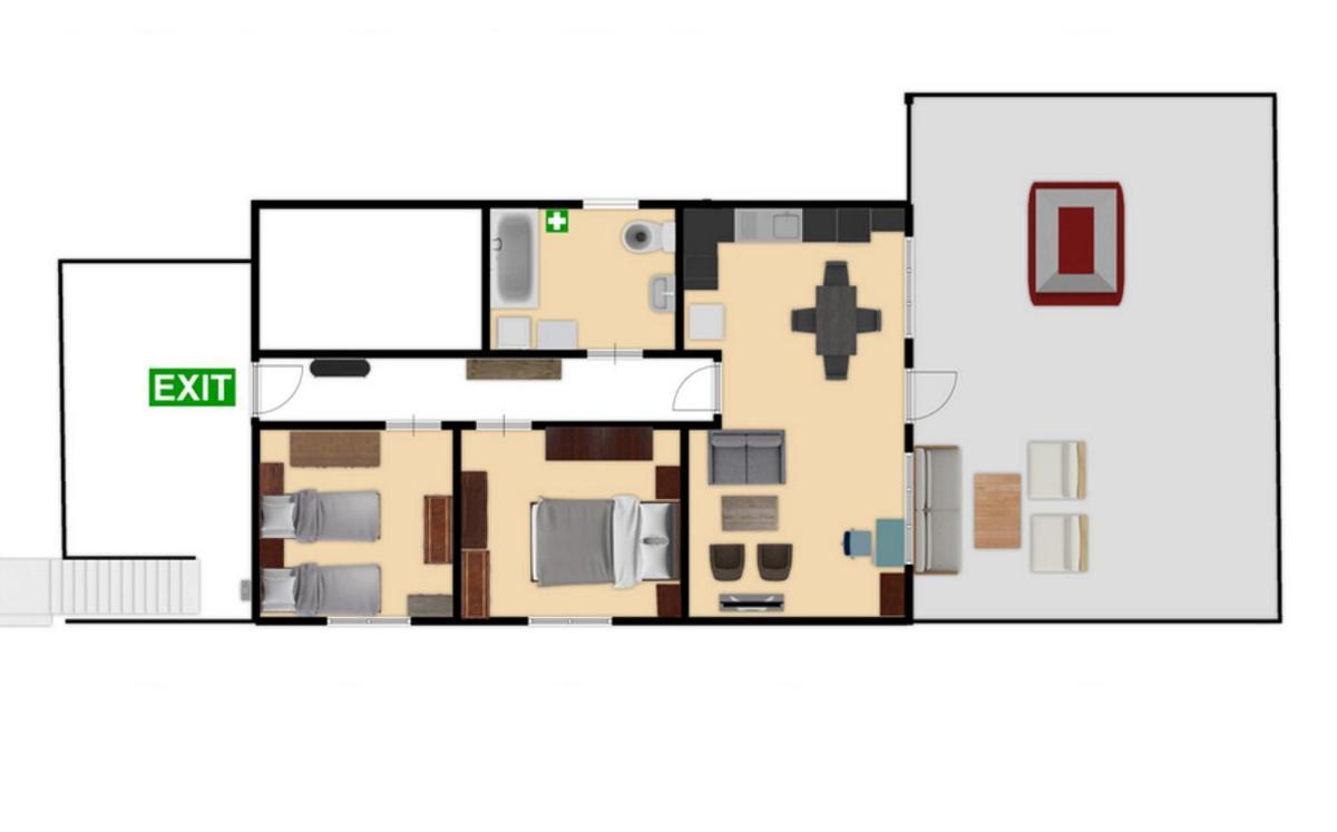 Blue Sky Apartment Примоштен Экстерьер фото